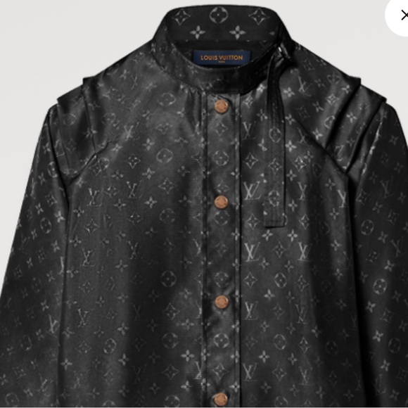 Pleat Shoulder Monogram Cloud Shirt